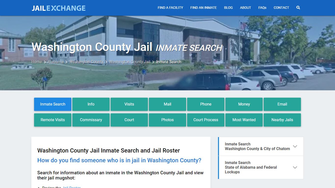 Inmate Search: Roster & Mugshots - Washington County Jail, AL